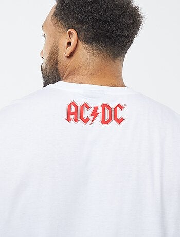 T-shirt imprimé 'AC/DC' manches courtes