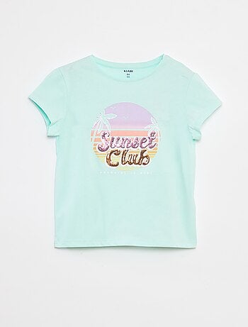 T-shirt imprimé animé manches courtes