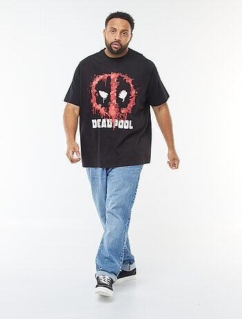 T-shirt imprimé 'Deadpool' manches courtes
