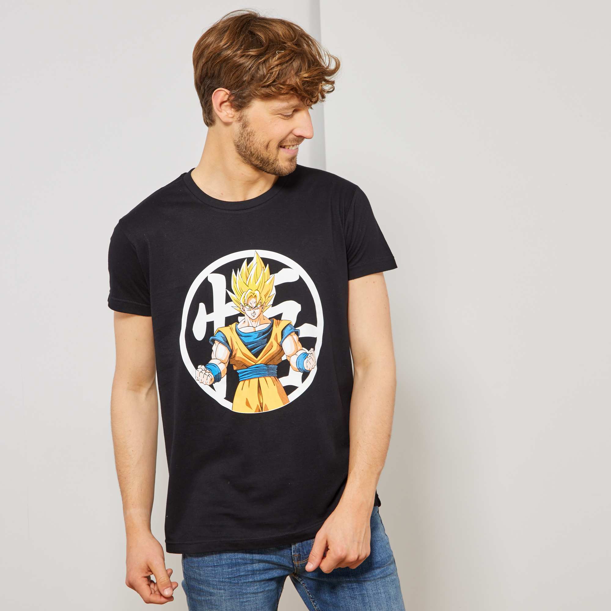 T-shirt imprimé 'Dragon Ball Z' Homme - noir - Kiabi - 13,00€