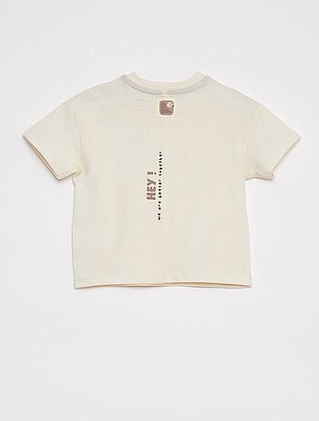 T-shirt imprimé en relief