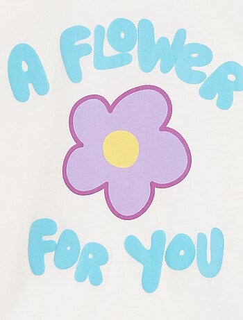 T-shirt imprimé en relief