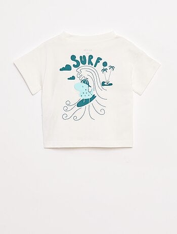 T-shirt imprimé fantaisie à manches courtes