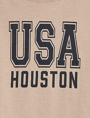 T-shirt imprimé fantaisie à manches longues