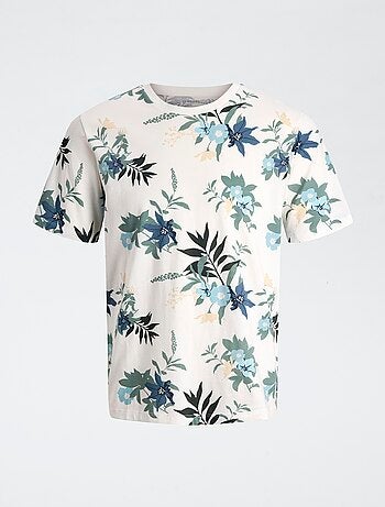 T-shirt imprimé fleuri 'JJ Rebel'