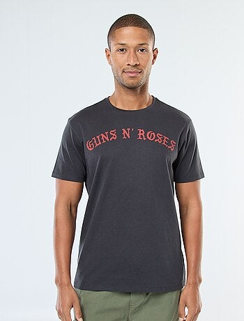 T-shirt imprimé 'Gun'N'Roses' à manches courtes