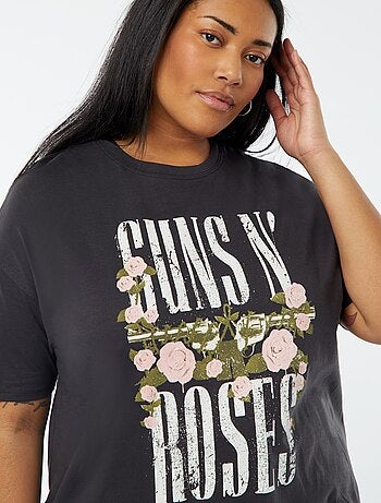 T-shirt imprimé 'Guns N Roses' manches courtes