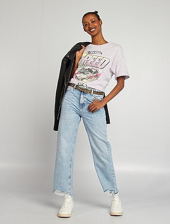 T-shirt imprimé 'Hot Wheels' manches courtes