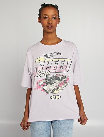 T-shirt imprimé 'Hot Wheels' manches courtes