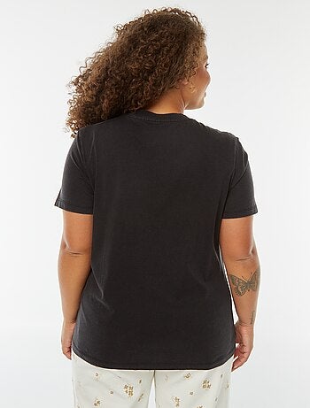 T-shirt imprimé 'jaguar' manches courtes