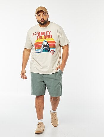 T-shirt imprimé 'Jaws' 'Les dents de la mer' à manches courtes