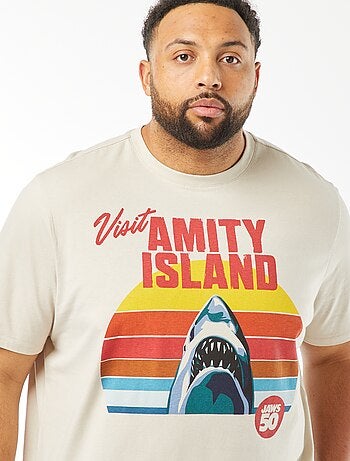 T-shirt imprimé 'Jaws' 'Les dents de la mer' à manches courtes