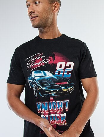 T-shirt imprimé 'K2000' à manches courtes