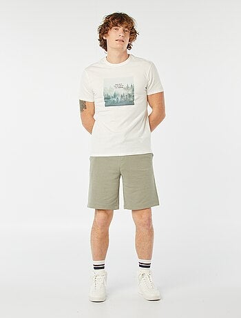 T-shirt imprimé manches courtes