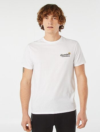 T-shirt imprimé manches courtes