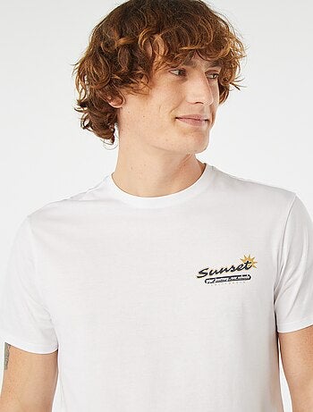 T-shirt imprimé manches courtes