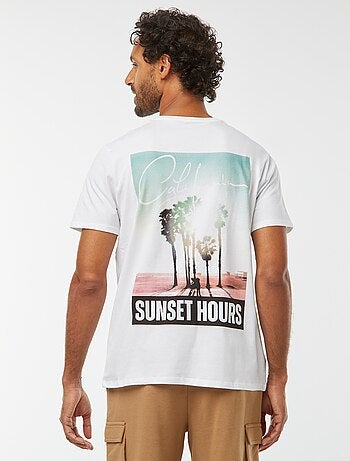 T-shirt imprimé manches courtes