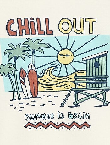 T-shirt imprimé manches courtes