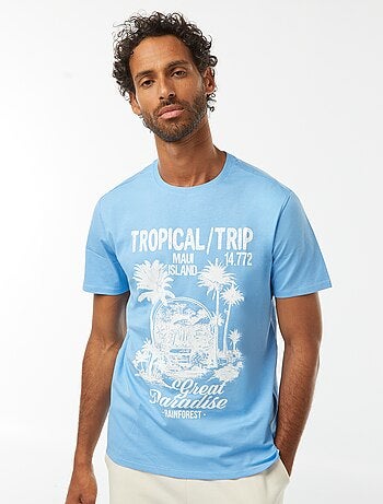 T-shirt imprimé manches courtes