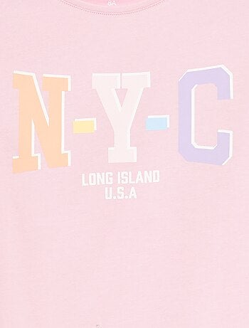 T-shirt imprimé manches courtes et col rond