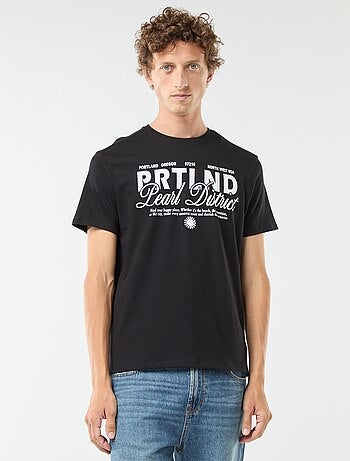 T-shirt imprimé manches courtes