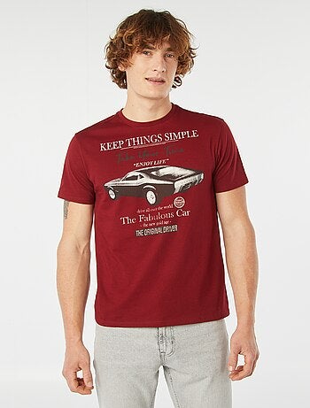 T-shirt imprimé manches courtes