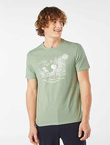 T-shirt imprimé manches courtes