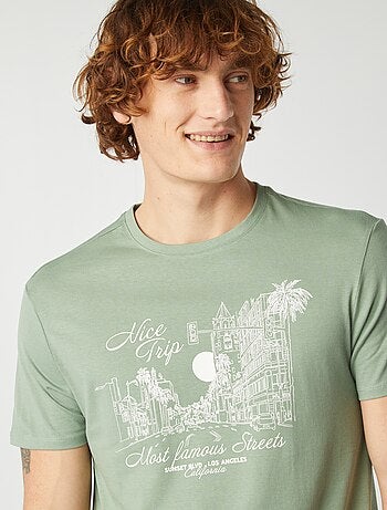 T-shirt imprimé manches courtes