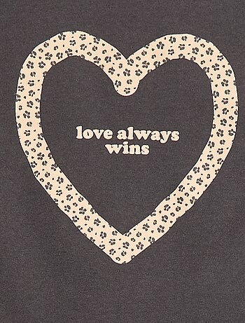 T-shirt imprimé manches longues