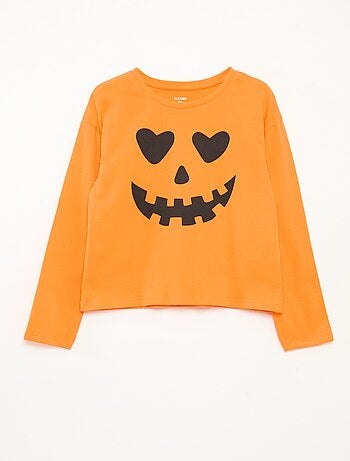 T-shirt imprimé manches longues
