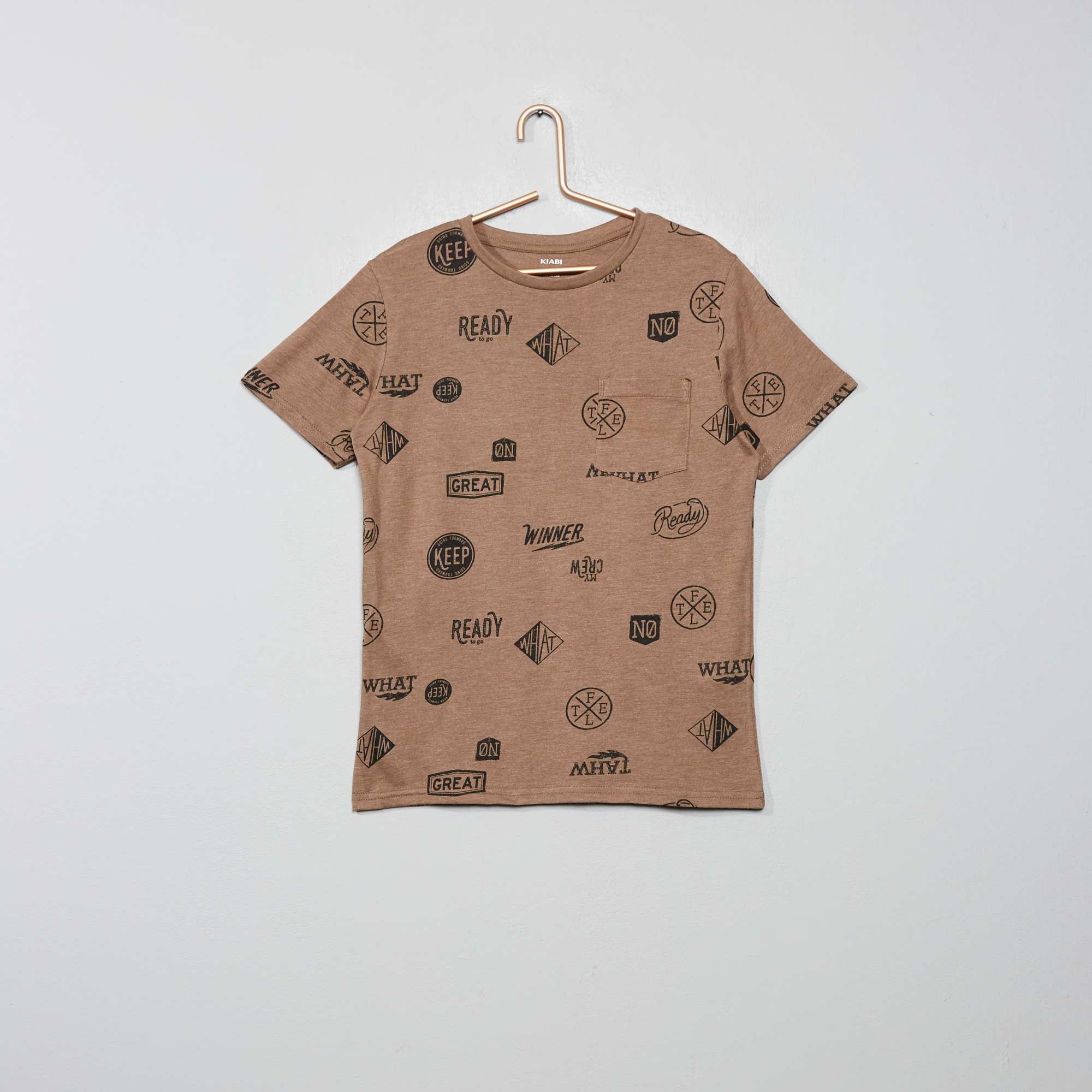 comme des garçons t shirt marron