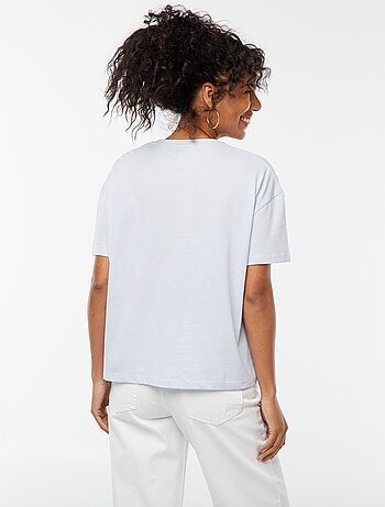 T-shirt imprimé 'Marseille' à manches courtes