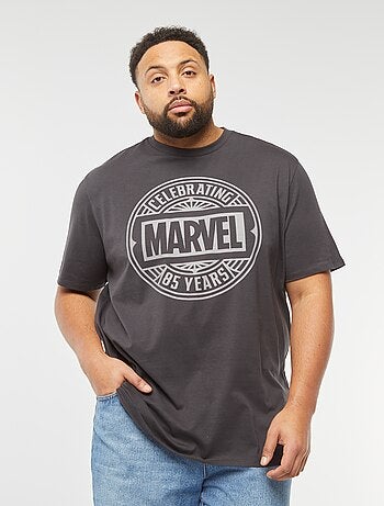 T-shirt imprimé 'Marvel' à manches courtes