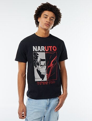 T-shirt imprimé 'Naruto' manches courtes