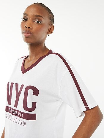 T-shirt imprimé 'New York' oversize