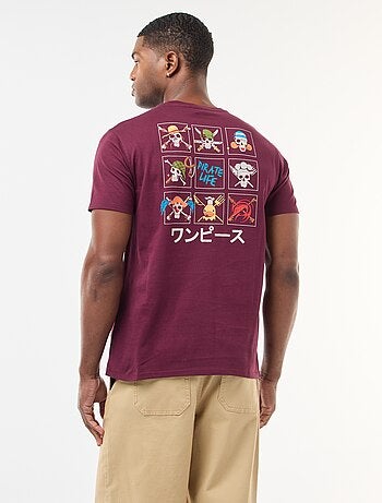 T-shirt imprimé 'One Piece' à manches courtes