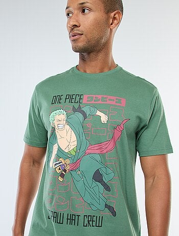 T-shirt imprimé 'One Piece' à manches courtes