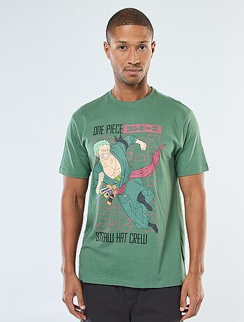 T-shirt imprimé 'One Piece' à manches courtes