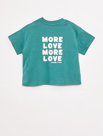 T-shirt imprimé poitrine & dos