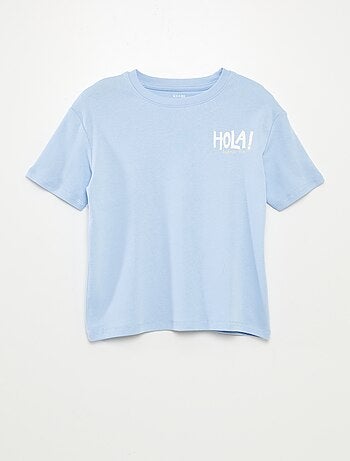T-shirt imprimé recto/verso manches courtes