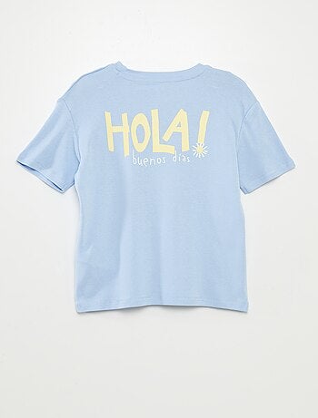 T-shirt imprimé recto/verso manches courtes