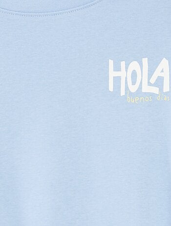 T-shirt imprimé recto/verso manches courtes