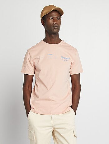 T-shirt imprimé recto/verso manches courtes