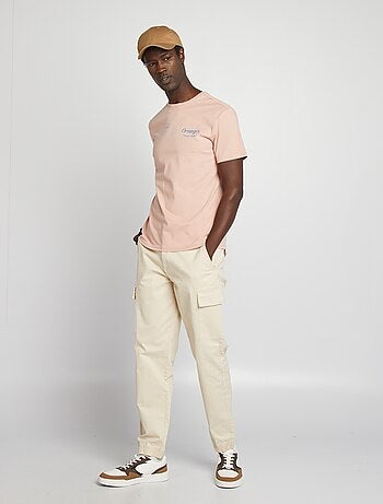 T-shirt imprimé recto/verso manches courtes