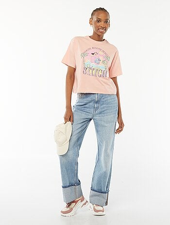 T-shirt imprimé 'Stitch'