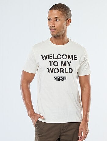 T-shirt imprimé 'Stranger Things' à manches courtes