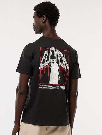 T-shirt imprimé 'Stranger Things' à manches courtes