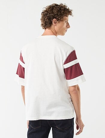 T-shirt imprimé style sport 'New York' à manches courtes