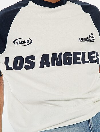 T-shirt imprimé style sport 'Los Angeles'