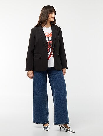 T-shirt imprimé 'The Rolling Stones' manches courtes